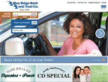 Tablet Screenshot of blueridgebank.com